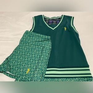 ⛳️🦫 William Murray Knotty By Nature Lacey Dress (S) & Underall Shorts (M)